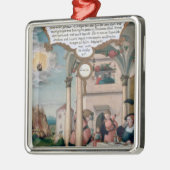 Lazarus und die Tabelle des reichen Mannes Silbernes Ornament (Links)