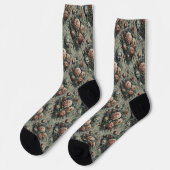 🩸 Lazarus Weeps - Gothic Viktorianisch Tapestry Socken (Linkes Detail)