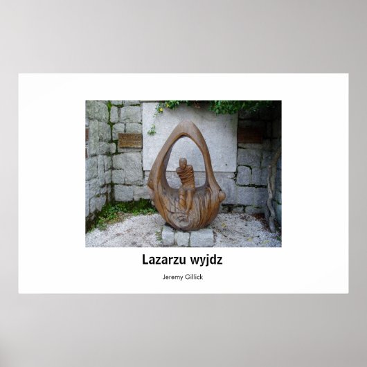 Lazarzu wyjdz Skulptur Poster (Vorne)