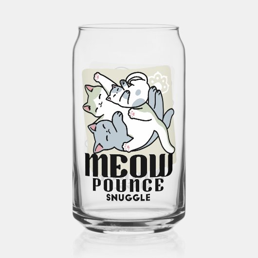 Laze Furdays - Niedliche Lazy Cats Design Dosenglas (Rückseite)