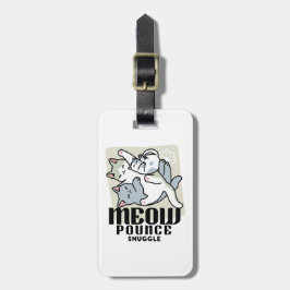 Laze Furdays - Niedliche Lazy Cats Design Gepäckanhänger