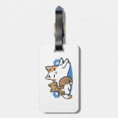 Laze Furdays - Niedliche Lazy Cats Design Gepäckanhänger (Rückseite vertikal)