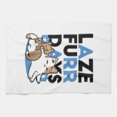 Laze Furdays - Niedliche Lazy Cats Design Geschirrtuch (Horizontal)