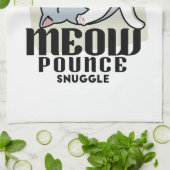 Laze Furdays - Niedliche Lazy Cats Design Geschirrtuch (Gefaltet)