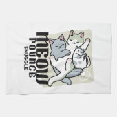 Laze Furdays - Niedliche Lazy Cats Design Geschirrtuch (Horizontal)