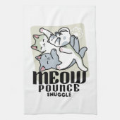 Laze Furdays - Niedliche Lazy Cats Design Geschirrtuch (Vertikal)