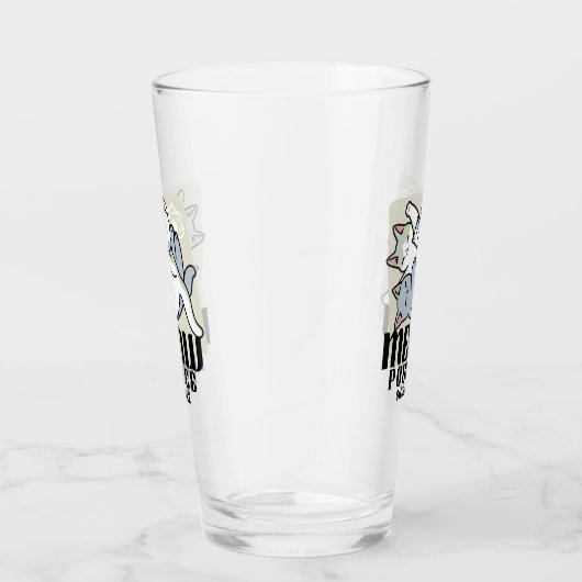 Laze Furdays - Niedliche Lazy Cats Design Glas (Rechts)