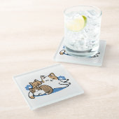 Laze Furdays - Niedliche Lazy Cats Design Glasuntersetzer (Schrägansicht)