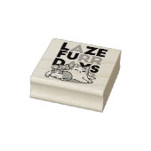 Laze Furdays - Niedliche Lazy Cats Design Gummistempel (Stempel)