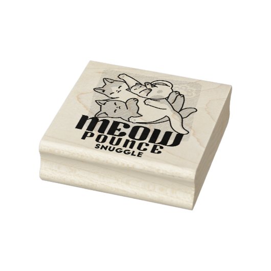 Laze Furdays - Niedliche Lazy Cats Design Gummistempel (Stempel)