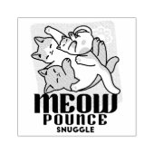 Laze Furdays - Niedliche Lazy Cats Design Gummistempel (Prägung)