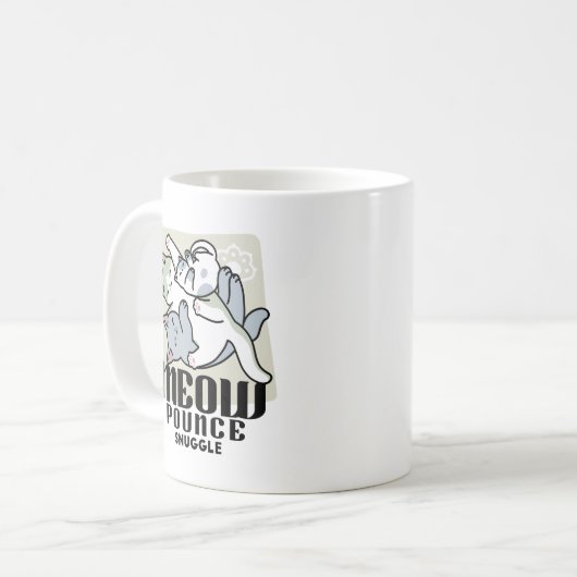 Laze Furdays - Niedliche Lazy Cats Design Kaffeetasse (Vorderseite Links)