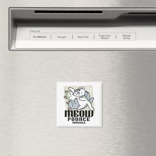 Laze Furdays - Niedliche Lazy Cats Design Magnet (In Situ (Geschirrspüler))