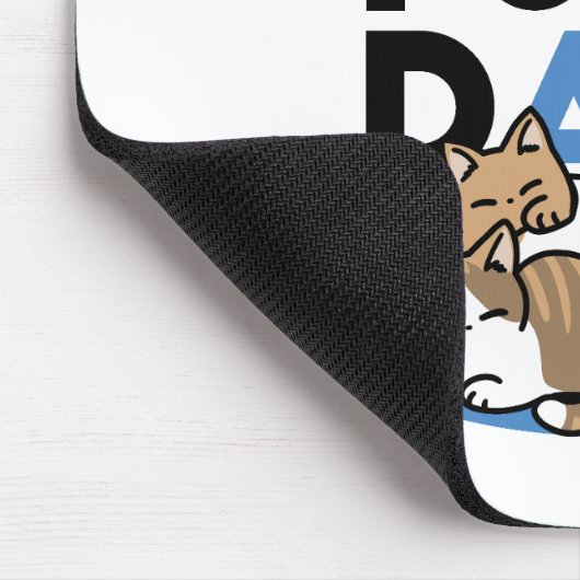 Laze Furdays - Niedliche Lazy Cats Design Mousepad (Ecke)