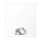 Laze Furdays - Niedliche Lazy Cats Design Notizblock (Vorderseite)