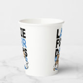 Laze Furdays - Niedliche Lazy Cats Design Pappbecher (Links)