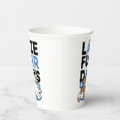 Laze Furdays - Niedliche Lazy Cats Design Pappbecher (Rechts)