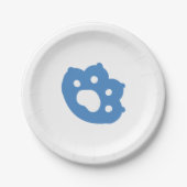 Laze Furdays - Niedliche Lazy Cats Design Pappteller (Vorderseite)