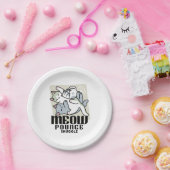 Laze Furdays - Niedliche Lazy Cats Design Pappteller (Party)