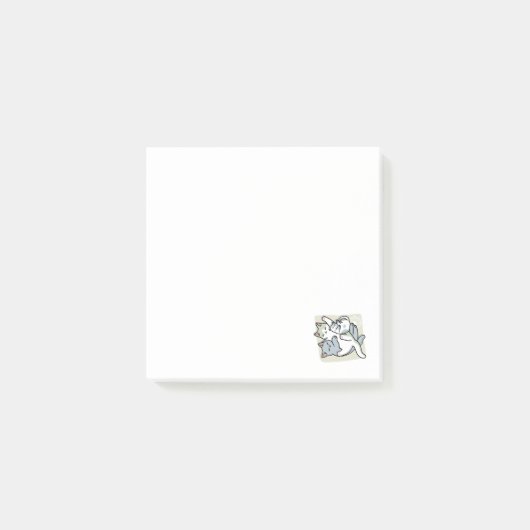 Laze Furdays - Niedliche Lazy Cats Design Post-it Klebezettel (Vorderseite)