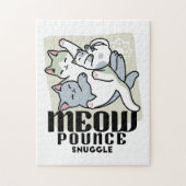 Laze Furdays - Niedliche Lazy Cats Design Puzzle (Vertikal)