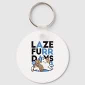 Laze Furdays - Niedliche Lazy Cats Design Schlüsselanhänger (Vorderseite)