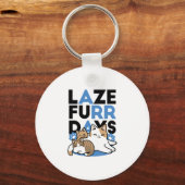 Laze Furdays - Niedliche Lazy Cats Design Schlüsselanhänger (Rückseite)