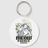 Laze Furdays - Niedliche Lazy Cats Design Schlüsselanhänger (Vorderseite)