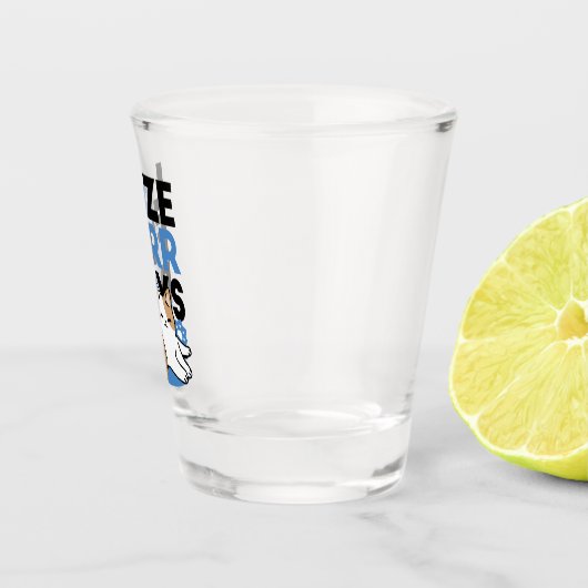 Laze Furdays - Niedliche Lazy Cats Design Schnapsglas (Rechts)