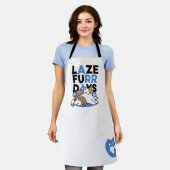 Laze Furdays - Niedliche Lazy Cats Design Schürze (Getragen)