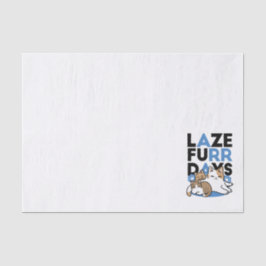 Laze Furdays - Niedliche Lazy Cats Design Seidenpapier
