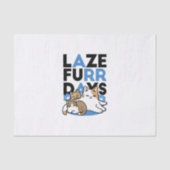 Laze Furdays - Niedliche Lazy Cats Design Seidenpapier (Vorderseite)