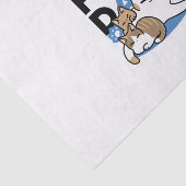 Laze Furdays - Niedliche Lazy Cats Design Seidenpapier (Ausschnitt)