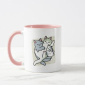 Laze Furdays - Niedliche Lazy Cats Design Tasse (Links)