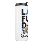Laze Furdays - Niedliche Lazy Cats Design Thermosbecher (Nach links gedreht)