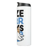 Laze Furdays - Niedliche Lazy Cats Design Thermosbecher (Nach rechts gedreht)