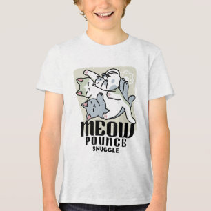 Laze Furdays - Niedliche Lazy Cats Design Tri-Blend Shirt