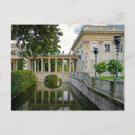 Lazienki Palast Architektur Warschau Postkarte (Vorderseite)