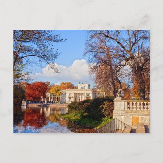 Lazienki Park in Warschau Postkarte (Vorderseite)