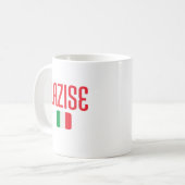 LAZISE - Italienische Flagge Kaffeetasse (Vorderseite Links)