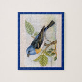 Lazuli Bunting Bird Puzzle (Vertikal)