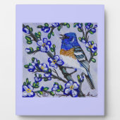 Lazuli Bunting Fotoplatte (Vorderseite)