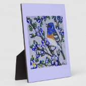 Lazuli Bunting Fotoplatte (Seite)