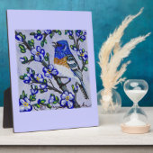 Lazuli Bunting Fotoplatte (Seite)