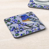 Lazuli Bunting Getränkeuntersetzer (Linke Seite)