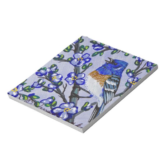Lazuli Bunting Notizblock (Rotiert)