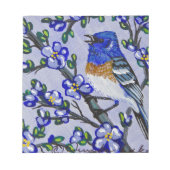 Lazuli Bunting Notizblock (Vorderseite)