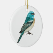 Lazuli Bunting Songbird Keramik Ornament (Rechts)