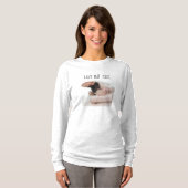 Lazy aber Niedlich Kitten Foto Katze Lover Spaß Fu T-Shirt (Vorne ganz)