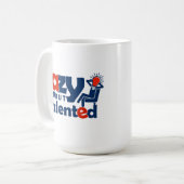 Lazy, aber talentiert kaffeetasse (Vorderseite Links)